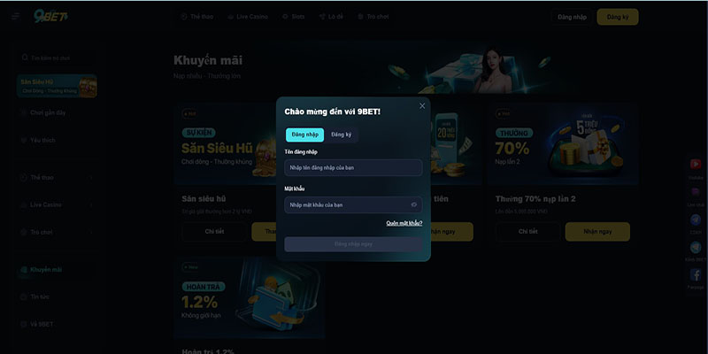 Yêu Cầu Kỹ Thuật Khi Đăng Ký 9bet